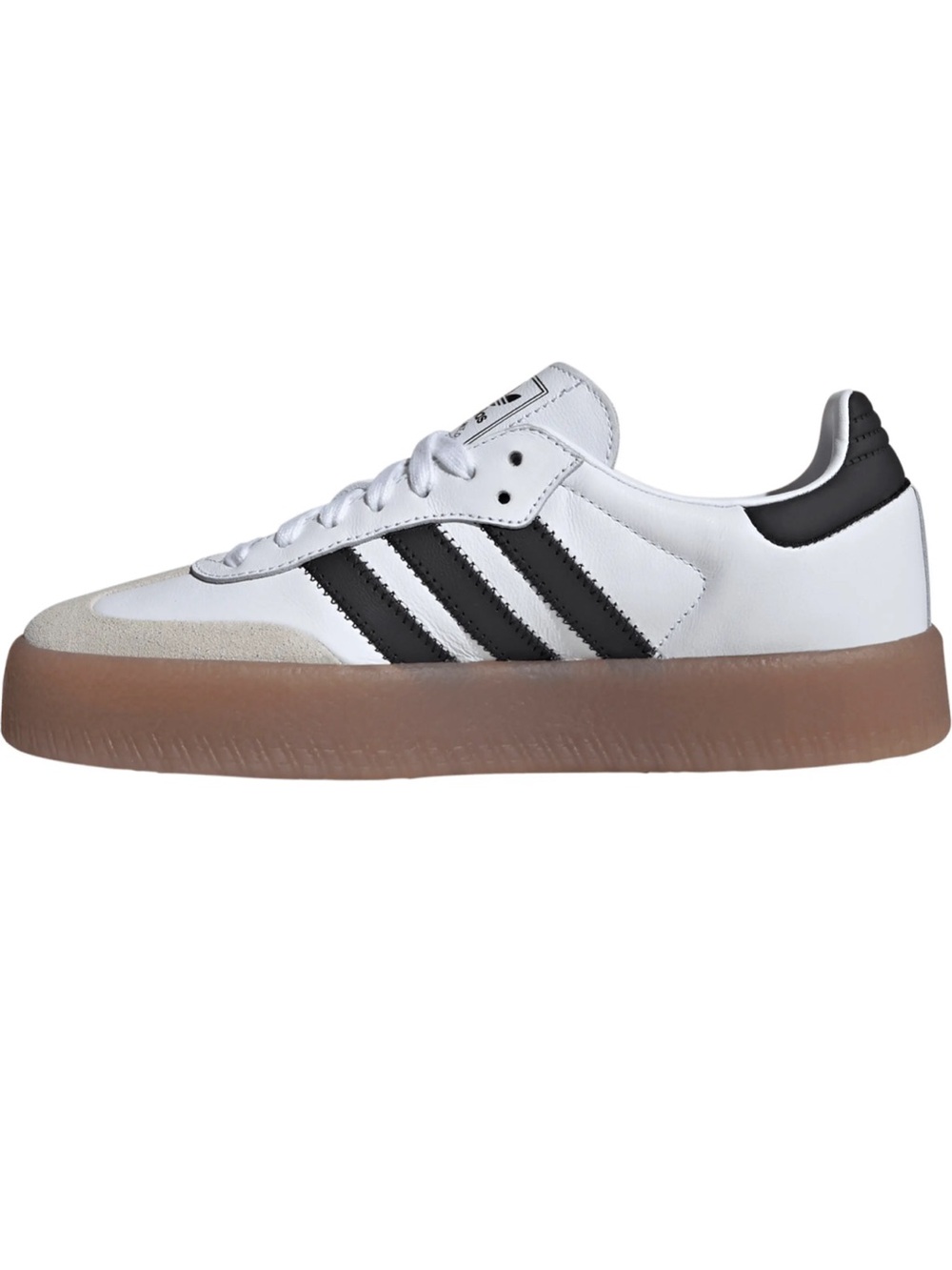 NEW adidas Samba Sneaker in White Core Black Gold Met - Picture 5 of 13